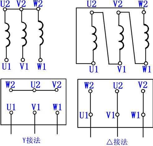 380v三相电动机接线图?380电动机正反转接线彩图?