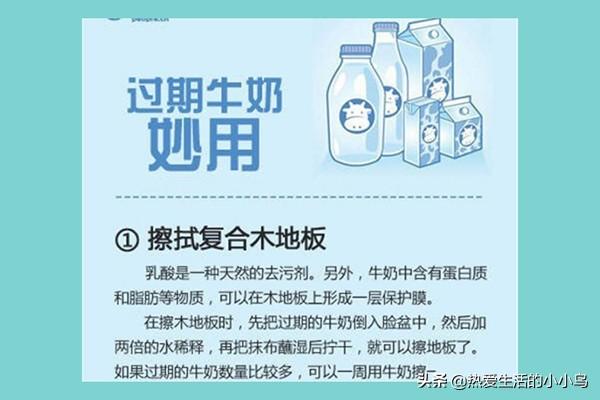 牛奶能做什么(过期一周的牛奶能做什么)