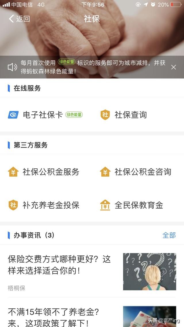 查询我的养老保险，查询我的养老保险缴费情况