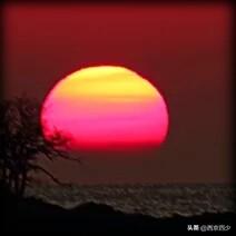 傍晚太阳下山的时候为什么看起来是红色的,第1张