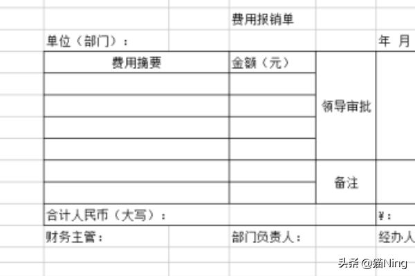 费用报销单电子表格，费用报销单电子表格怎么制作