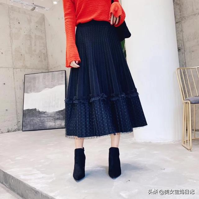 针织半身长裙怎么搭配(图3)