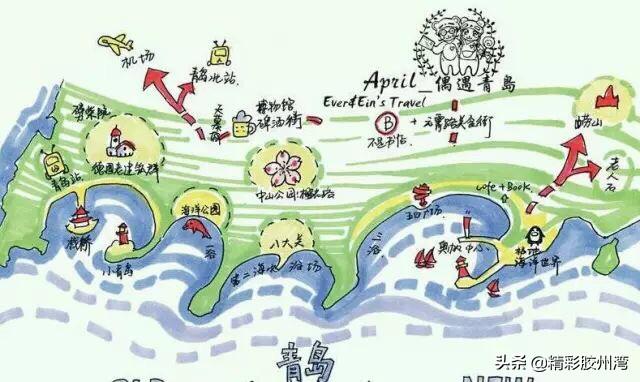 早春旅游青岛攻略路线， 早春旅游青岛攻略路线图