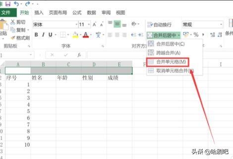 表格标题怎么设置（excel中的标题栏怎么设置？）