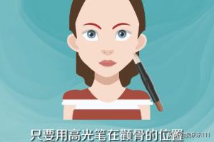 化妆高光笔技巧
