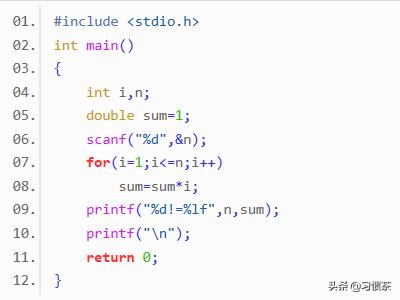 c语言n的阶乘怎么写？用c++语言求n的阶乘？