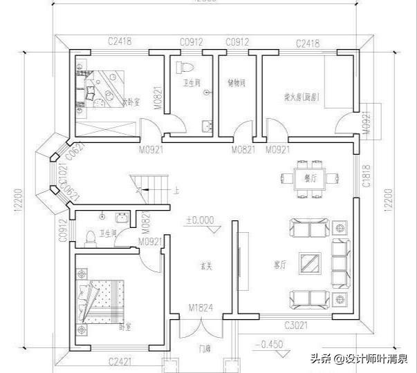 12米乘12米两层别墅内部设计效果图有哪些推荐