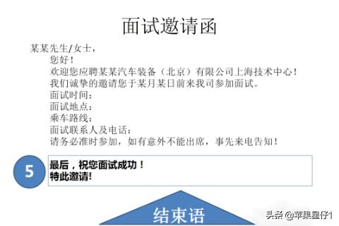 面试通知函（人事邀约面试短信模板）