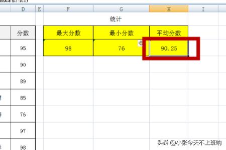 如何计算考试成绩的最高分、最低分、平均分？