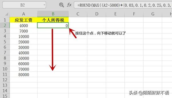 个税计算公式excel表，个税计算公式excel表函数