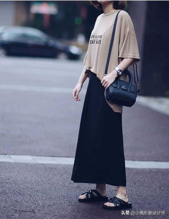 胖妹妹黑色长裙如何搭配(图6)