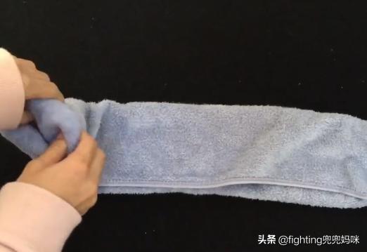韩国人泡澡的头巾怎么叠