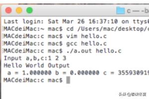 macos怎么编译运行c程序？学c语言用mac还是windows？
