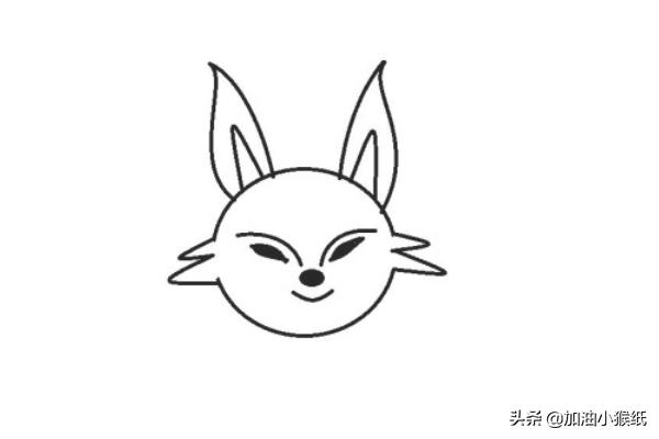 狐狸怎么画简单又漂亮(图3)