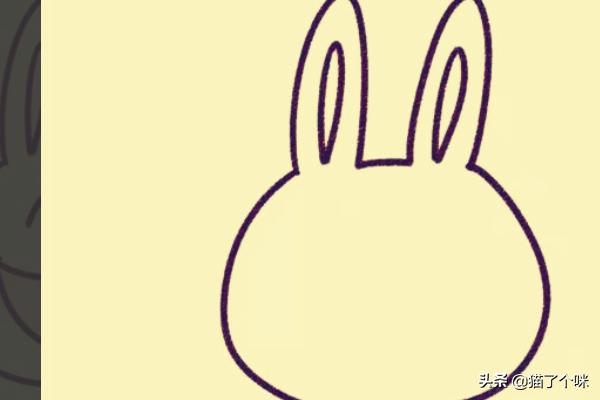 如何画戴珍珠项链的小兔的简笔画,兔子项链简笔画