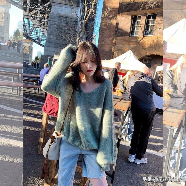 慵懒风毛衣外套如何搭配(图85)