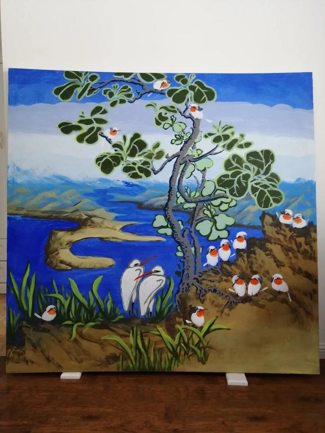 中式手绘花卉壁画?中式手绘花卉壁画图片!