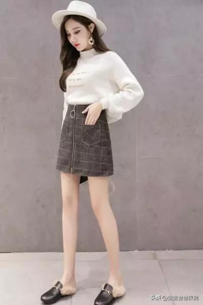 格子连衣裙冬日如何搭配(图6)