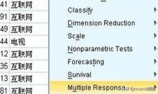 spss多项选择题（多重反应）如何做交互分析