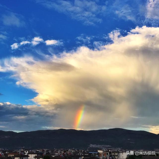 雨后大理绝美双彩虹，雨后的双彩虹