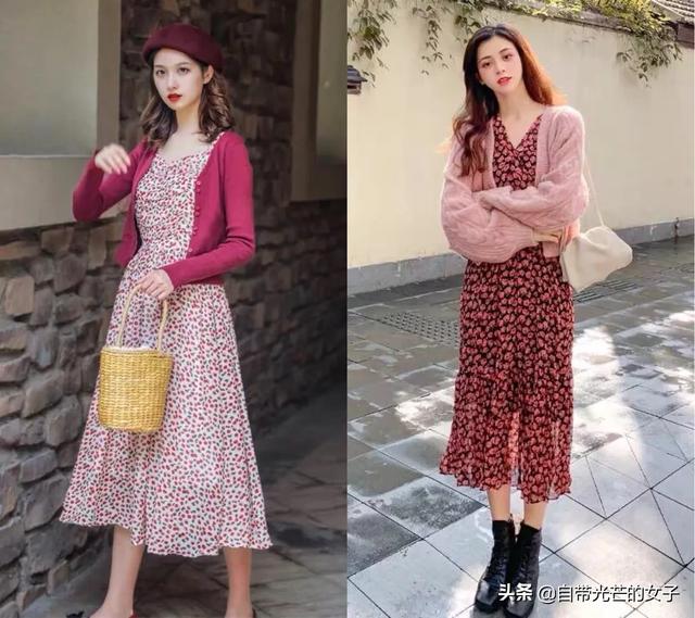 碎花连衣裙（露肩连体碎花连衣裙是什么版型？）