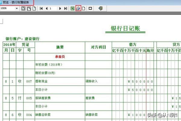出纳现金日记账表格，出纳现金日记账表格模板