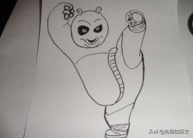 成年熊猫吃竹子怎么画(图11)