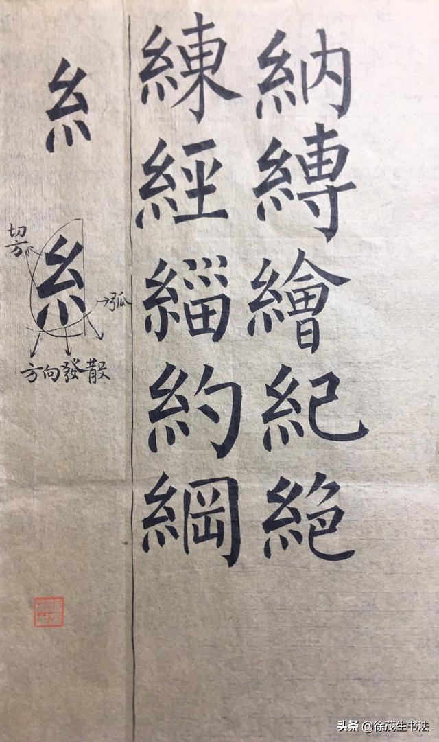 毛笔楷书字体素材