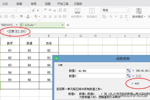 表格数字怎么求和(图5)