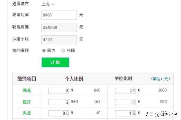 个人所得税计算器，个人所得税计算器2024最新版