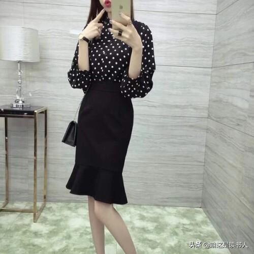 黑色包臀长裙怎么搭配(图16)