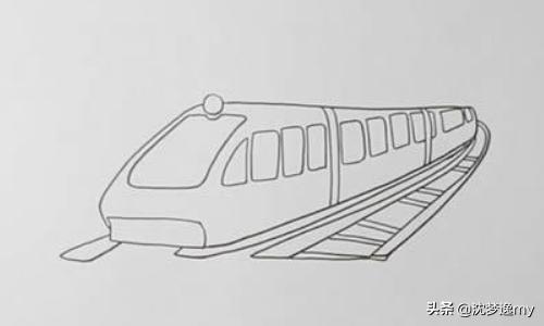 高铁路线怎么画简单，高铁路线简笔画