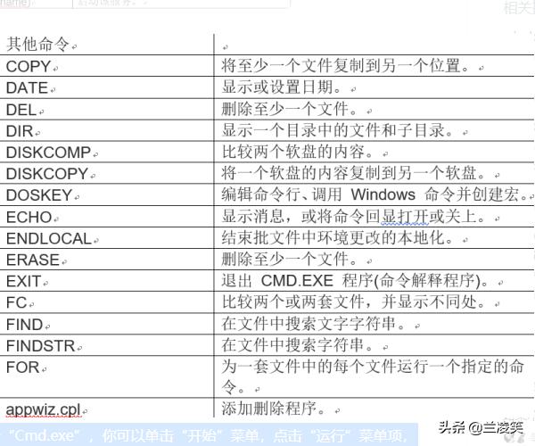 [cmd命令大全]常用cmd命令大全？