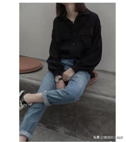 女士黑色衬衣怎么搭配(图10)