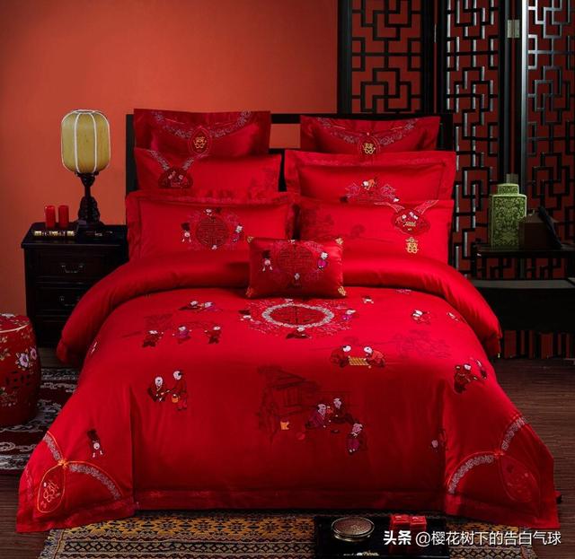 婚庆床上用品4件套，婚庆床品四件套
