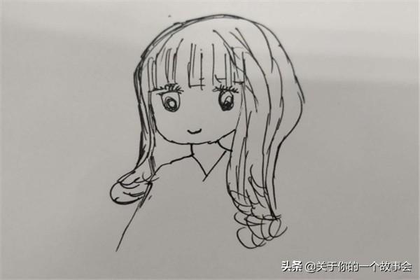 女孩卡通图片（卡通人物女孩彩色简笔画怎么画？）