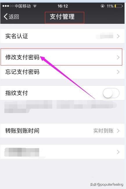 微信怎么更改支付密码(图5)