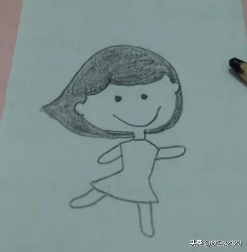 女孩卡通图片（卡通人物女孩彩色简笔画怎么画？）