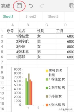 手机wps怎么做柱状图