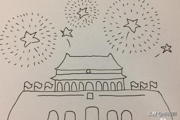 国庆画 儿童绘画，国庆画 儿童绘画图片