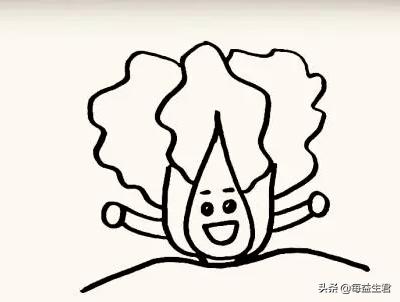 怎么画可以吃的蔬菜卡通(图6)