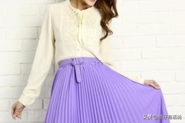 紫色上衣如何搭配长裙女(图5)