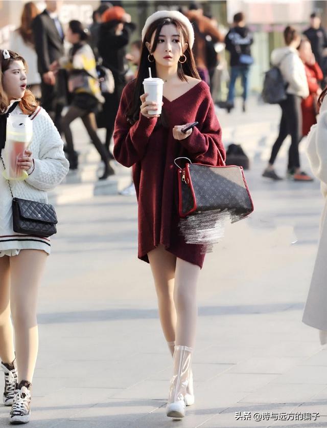 慵懒风毛衣外套如何搭配(图67)