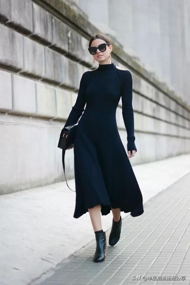 针织休闲裙如何搭配衣服(图4)