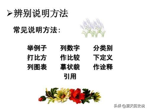 说明，说明方法有哪些?