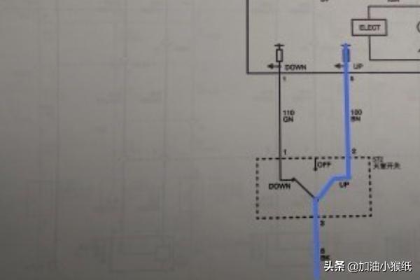 怎么看汽车天窗电路图