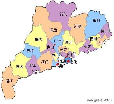 地图中的广州市是指什么