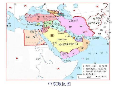 中东地图中文版(中东地图详细讲解？)