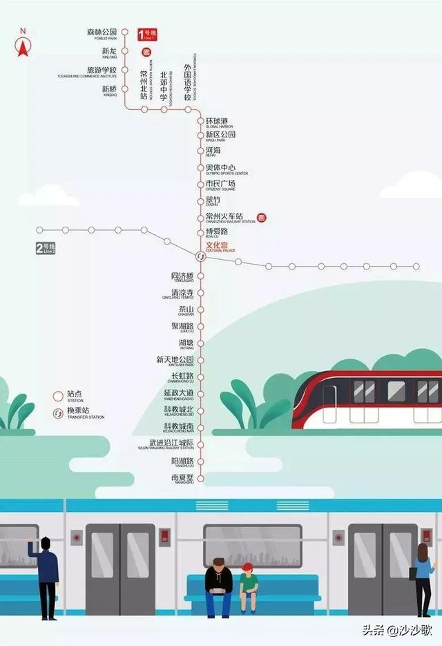 常州地铁一号线时间表,常州地铁一号线时间表和路线图