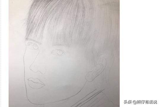 手绘人像：肖战，画演员肖战过程步骤，铅笔画明星？